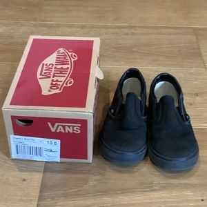 Toddler slip on Vans in All Black